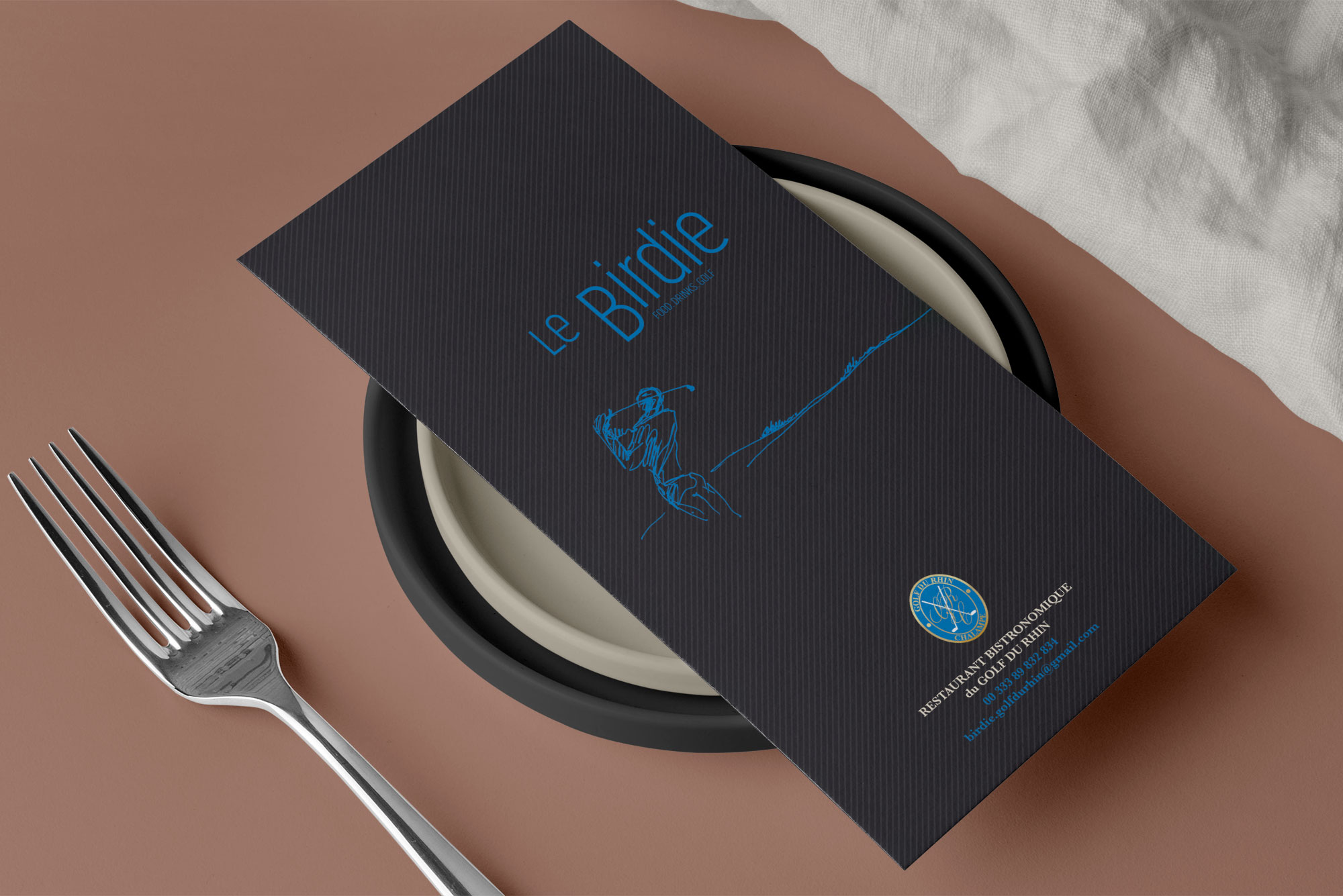 Carte de menu Golf du Rhin