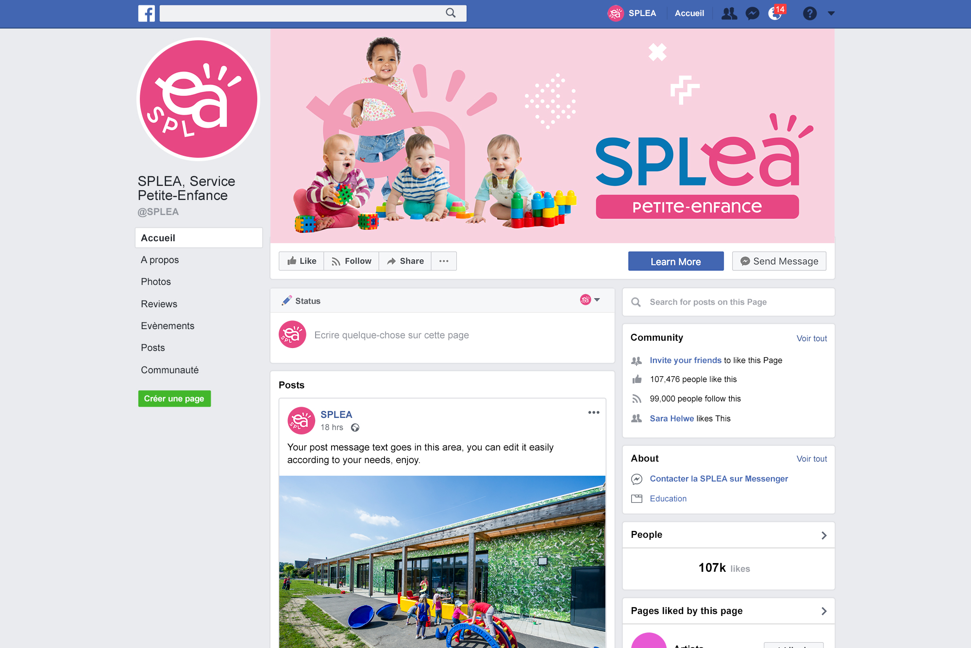 Page facebook SPLEA